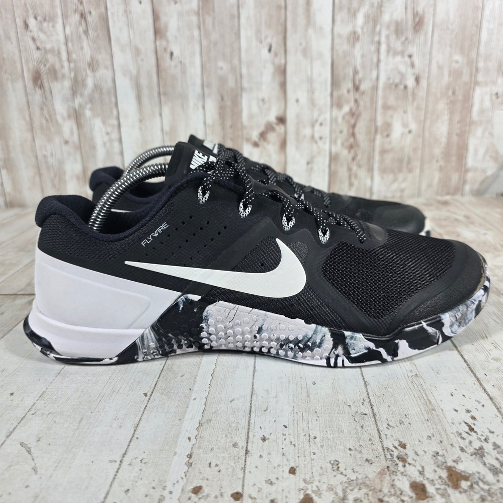 Nike Metcon 2 Black White Marble Training Shoes 819899-010 Mens 10.5